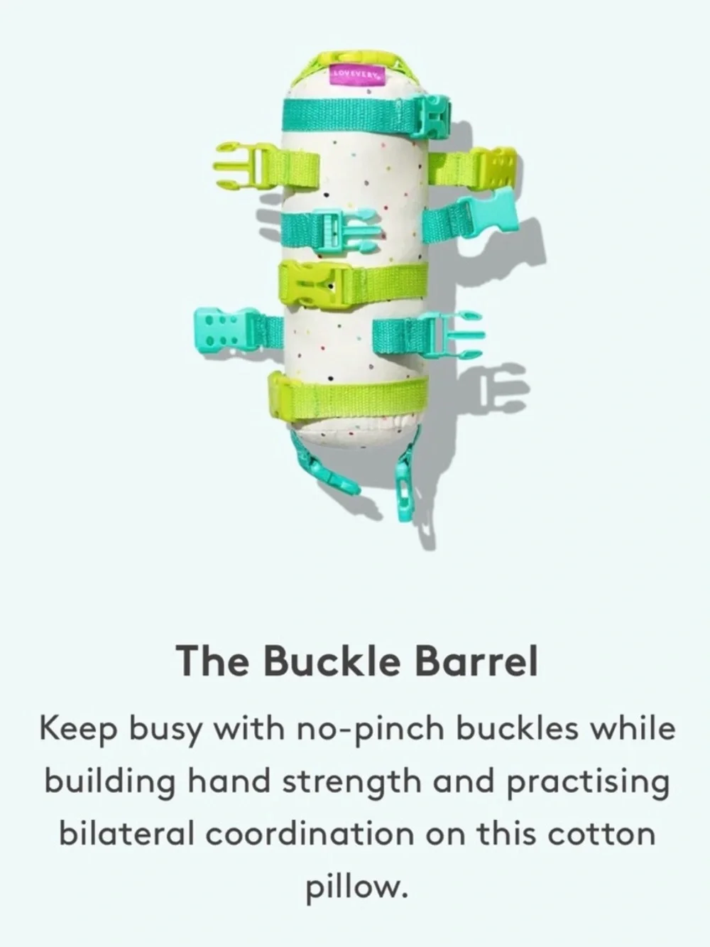 Lovevery The Buckle Barrel Companion Play Kit 22-24+ months